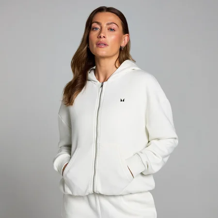 MP Női Basics Zip Through Kapucnis Pulóver – Felhő