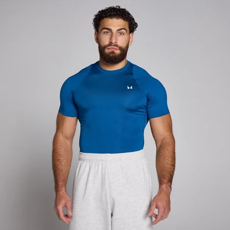 MP Férfi Training Short Sleeve Baselayer – Égszínkék