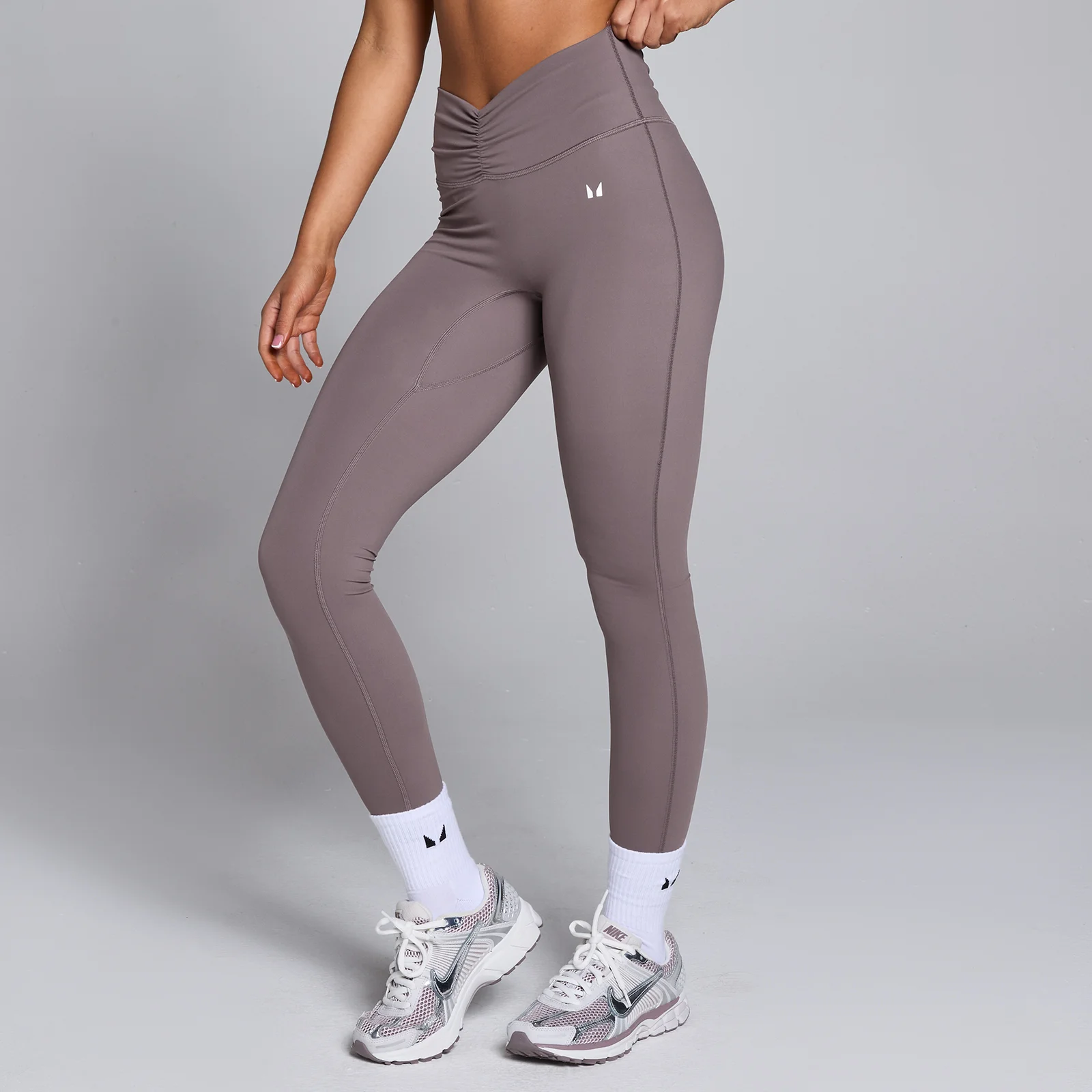 MP Női Tempo Ruched Front Leggings - Mokka - L kép 1
