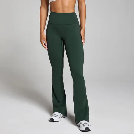 MP Női Tempo Flared Leggings - Sötét smaragdzöld