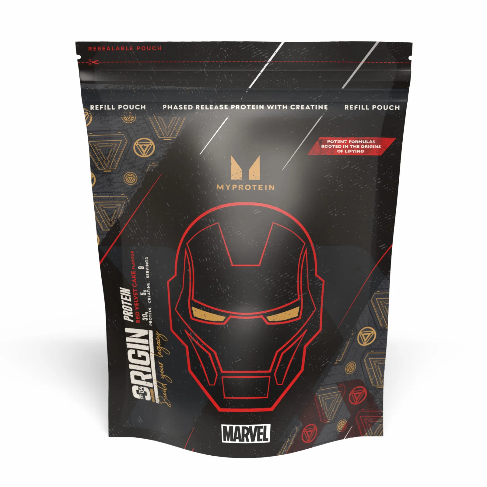 Origin Protein (kreatinnal) - 384g - Red Velvet kép 1