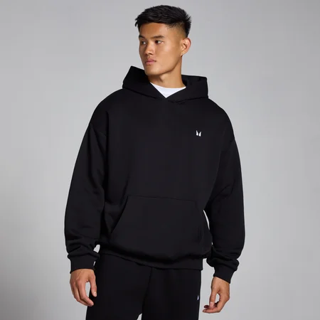 MP Férfi Rest Day Oversized Kapucnis pulóver – Fekete
