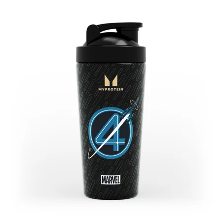 Myprotein Fantastic Four Metal shaker – Fekete