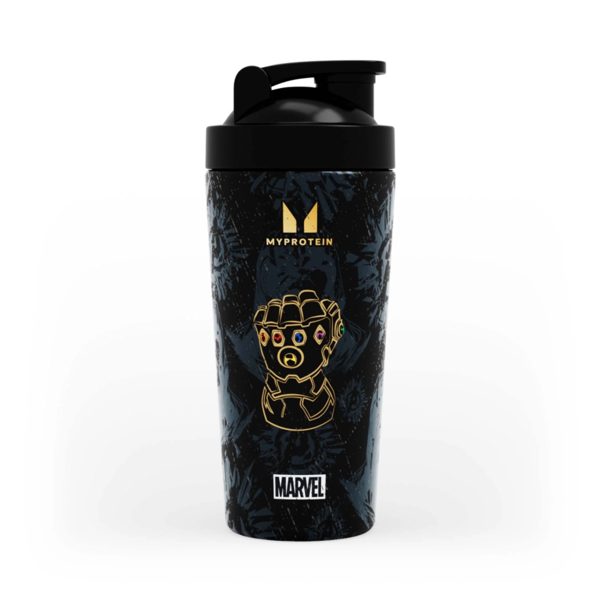 Myprotein Thanos Újrahasznosított Fém Shaker – Fekete kép 1