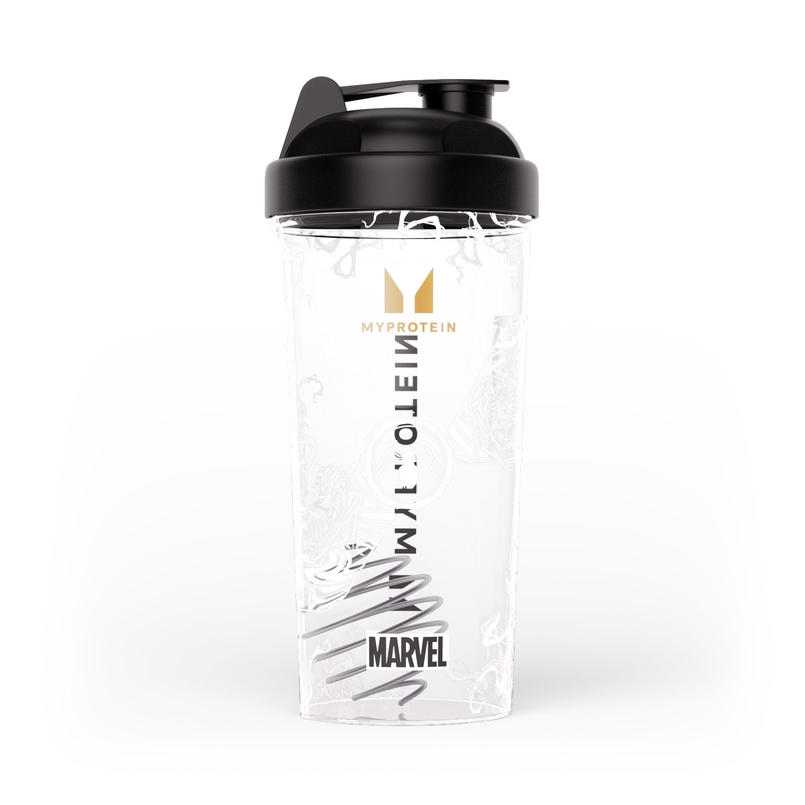 MARVEL Venom műanyag shaker – Átlátszó/fekete kép 1
