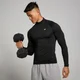 MP Férfi Tempo Pillar Graphic Seamless 1/4 Zip – Fekete