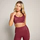 MP X Tatiana High Shine Sportmelltartó – Burgundi
