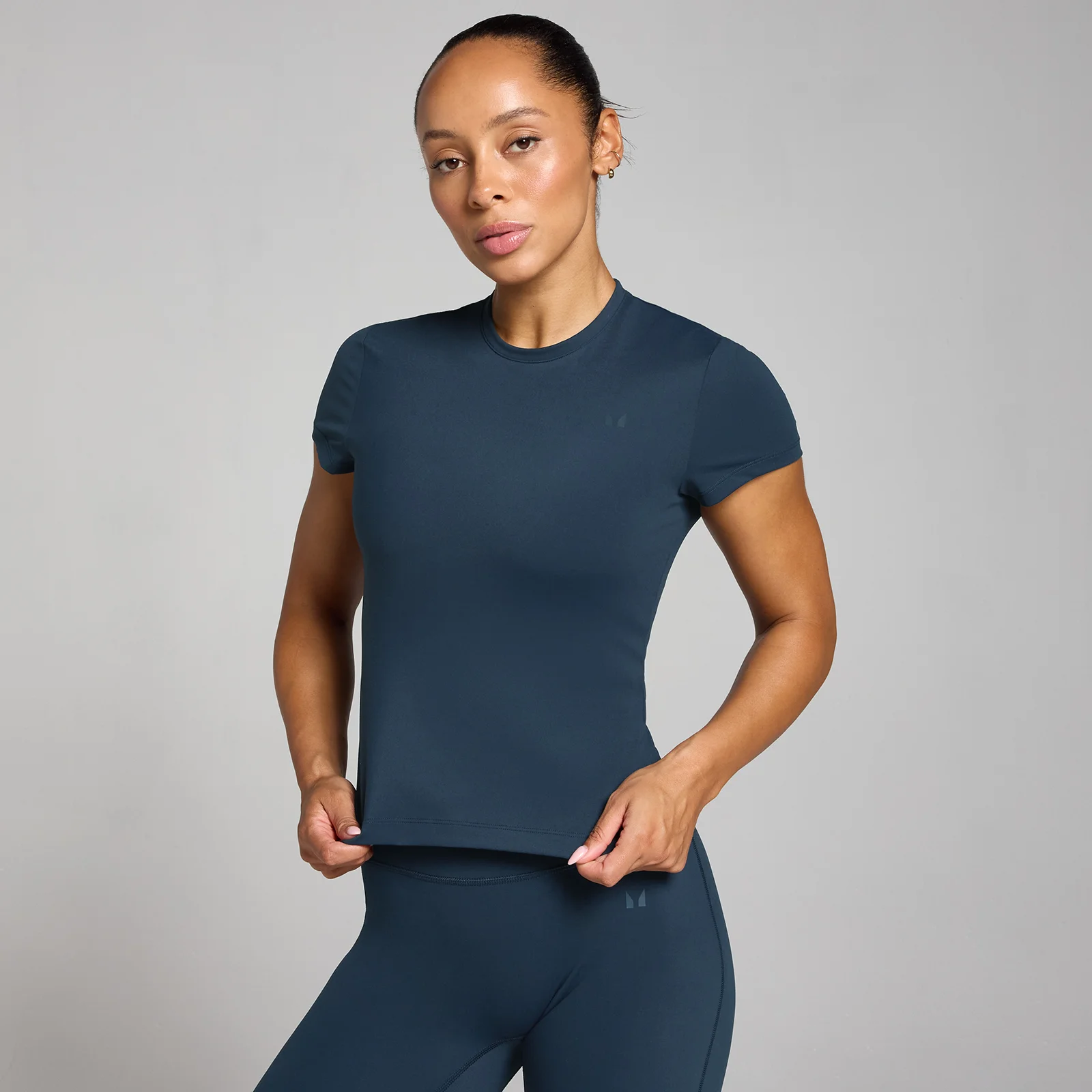 MP Női Tempo Body Fit Rövid Ujjú Póló - Sötét zafír - XS kép 1