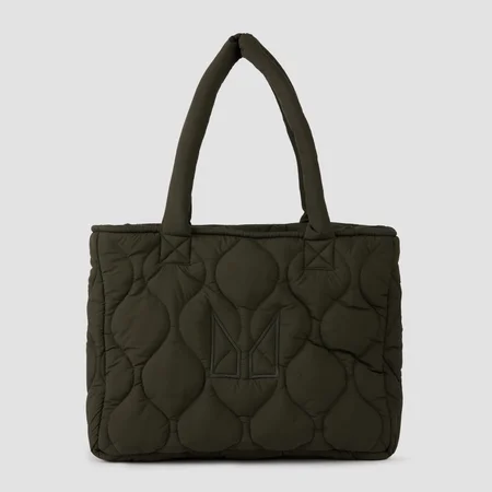 MP Quilted Padded Válltáska – Erdőzöld