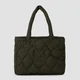 MP Quilted Padded Válltáska – Erdőzöld