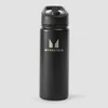 Myprotein Újrahasznosított Fém Flip Straw Palack 500 ml - Fekete