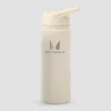Myprotein Újrahasznosított Fém Flip Straw Palack 500 ml - Természetes krémszín