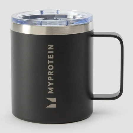Myprotein Újrahasznosított Fém Kávéspohár 350 ml - Fekete