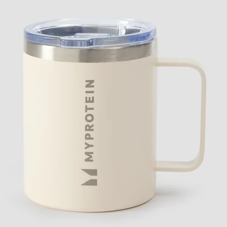 Myprotein Újrahasznosított Fém Kávéspohár 350 ml - Természetes krémszín