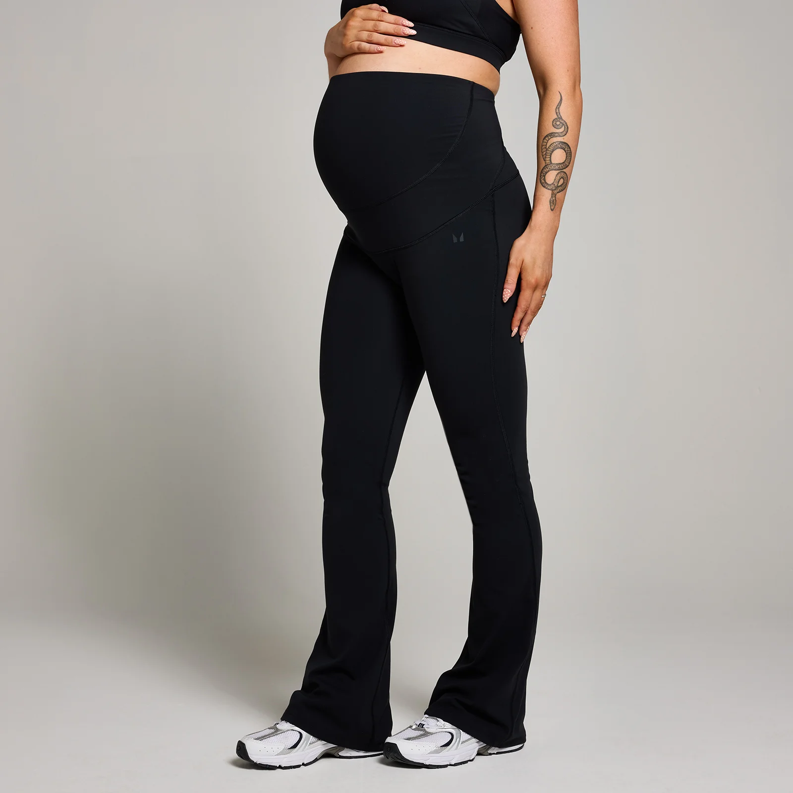 MP Női Maternity Over the Bump Trapéz Kismama Leggings – Fekete - S kép 1