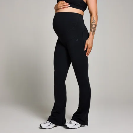 MP Női Maternity Over the Bump Flared Kismama Leggings – Fekete