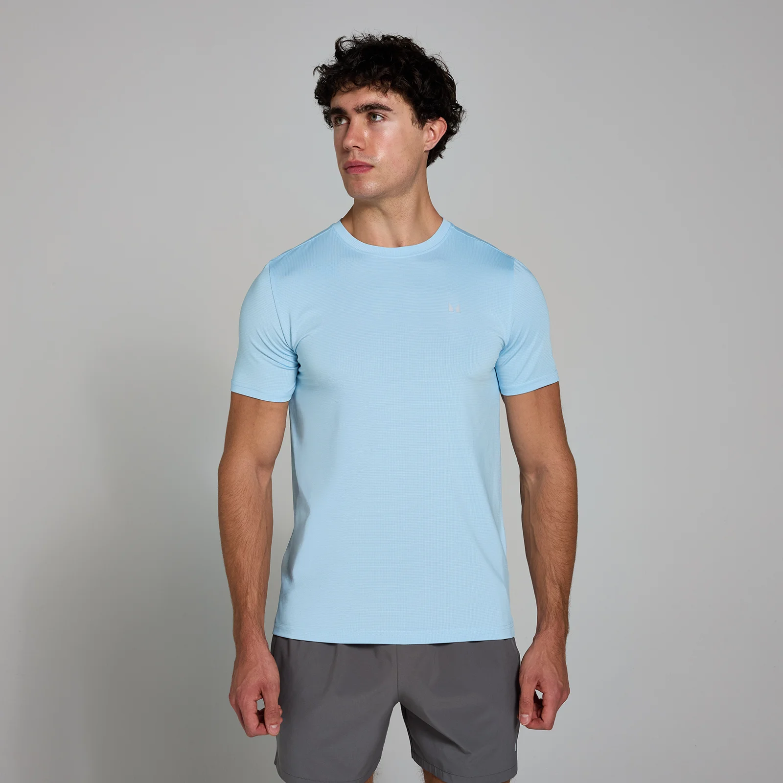 MP Férfi Active Gridded Póló – Égszínkék - XS kép 1