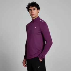 MP Férfi Active Gridded 1/4 Zip - Szilva - Size S