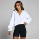 MP Női Basics Zip Through Cropped Kapucnis Pulóver – Fehér