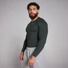 MP Férfi Origin Ribbed Muscle Fit Hosszú ujjú Felső – Mosott fekete