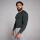 MP Férfi Origin Ribbed Muscle Fit Hosszú ujjú Felső – Mosott fekete