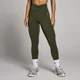 Női MP Tempo Lecsapott Derekú Leggings - Erdőzöld