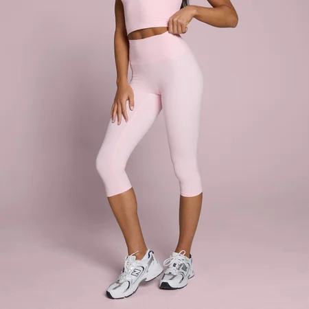 Női MP Tempo Capri Leggings - Blush Pink