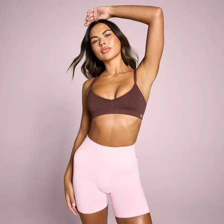 Női MP Tempo Seamless Rached Sportmelltartó - Fudge
