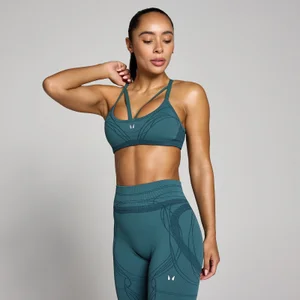 Női MP Hybrid Pántos Sportmelltartó - Mély Zöldeskék - Size XS