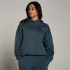 MP Női Basics Oversize Kapucnis Pulóver - Halványított Kék