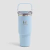 Myprotein Újrahasznosított Fém Felső Fogantyús Szívószálas Palack 900 ml - Babakék