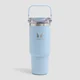 Myprotein Újrahasznosított Fém Felső Fogantyús Szívószálas Palack 900 ml - Babakék