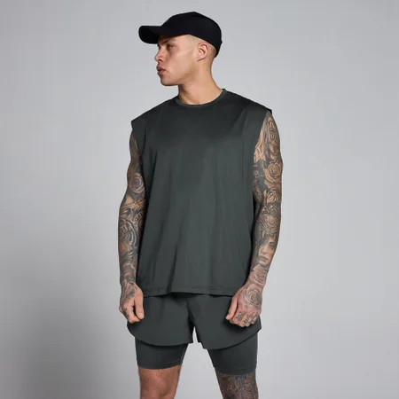 MP férfi Hybrid oversize hálós trikó - Matt fekete