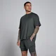 MP férfi Hybrid oversize hálós póló - Matt fekete