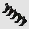 MP Unisex Boka Zokni (5 Darabos Csomag) - Fekete