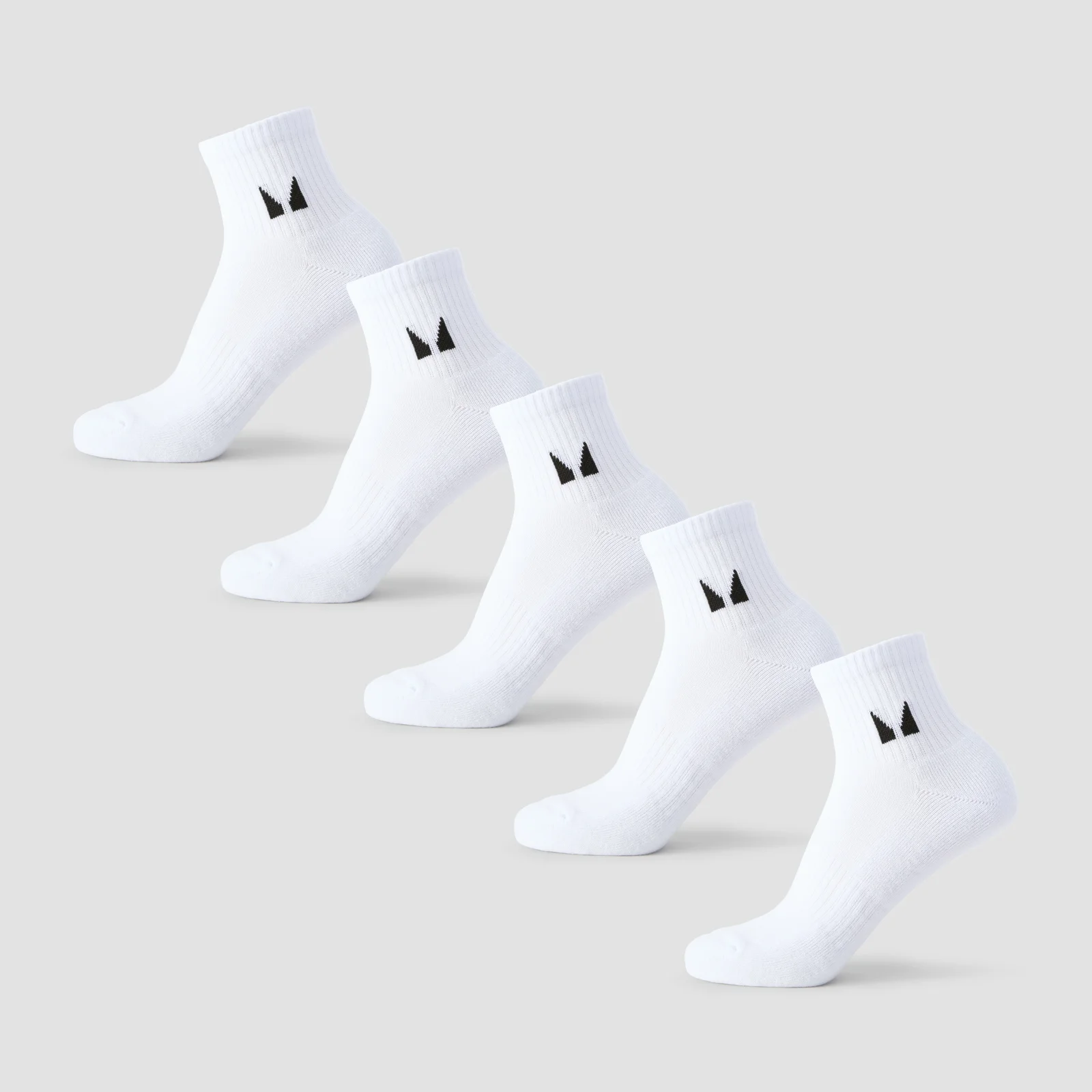MP Unisex Boka Zokni (5 darabos csomag) - Fehér - UK 6-8 kép 1
