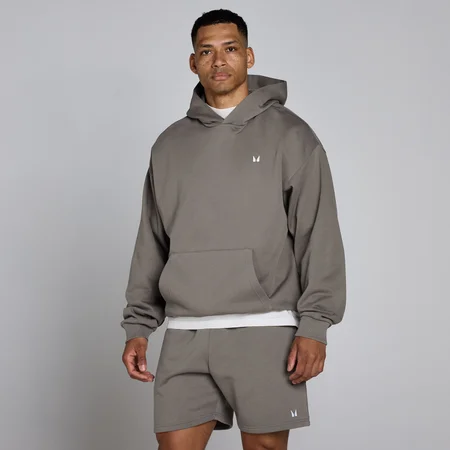 MP Férfi Rest Day Oversized Kapucnis Pulóver - Sólyomszürke