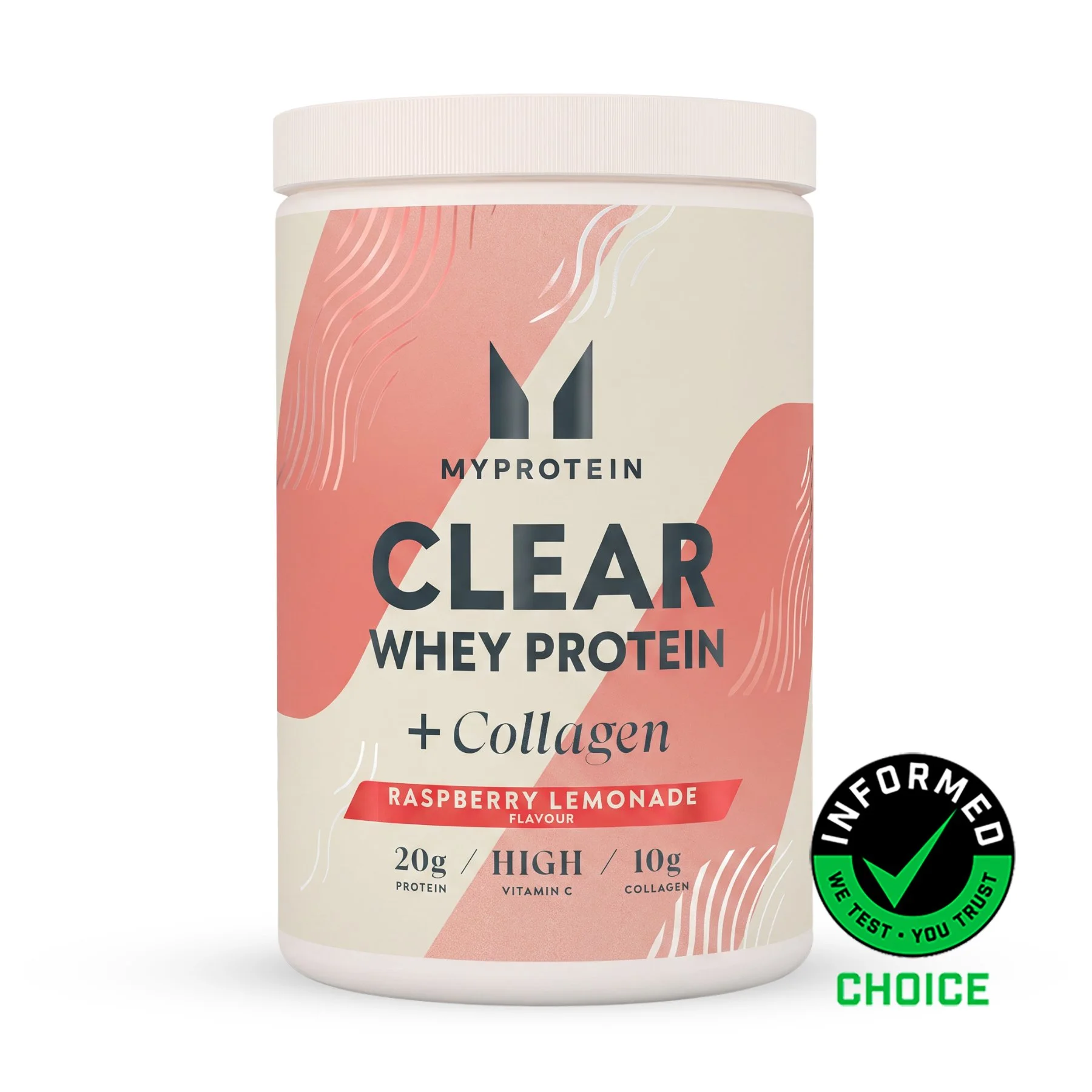 Clear Protein | Whey & Collagen - 500g - 20Adag - Málna - Limonádé kép 1