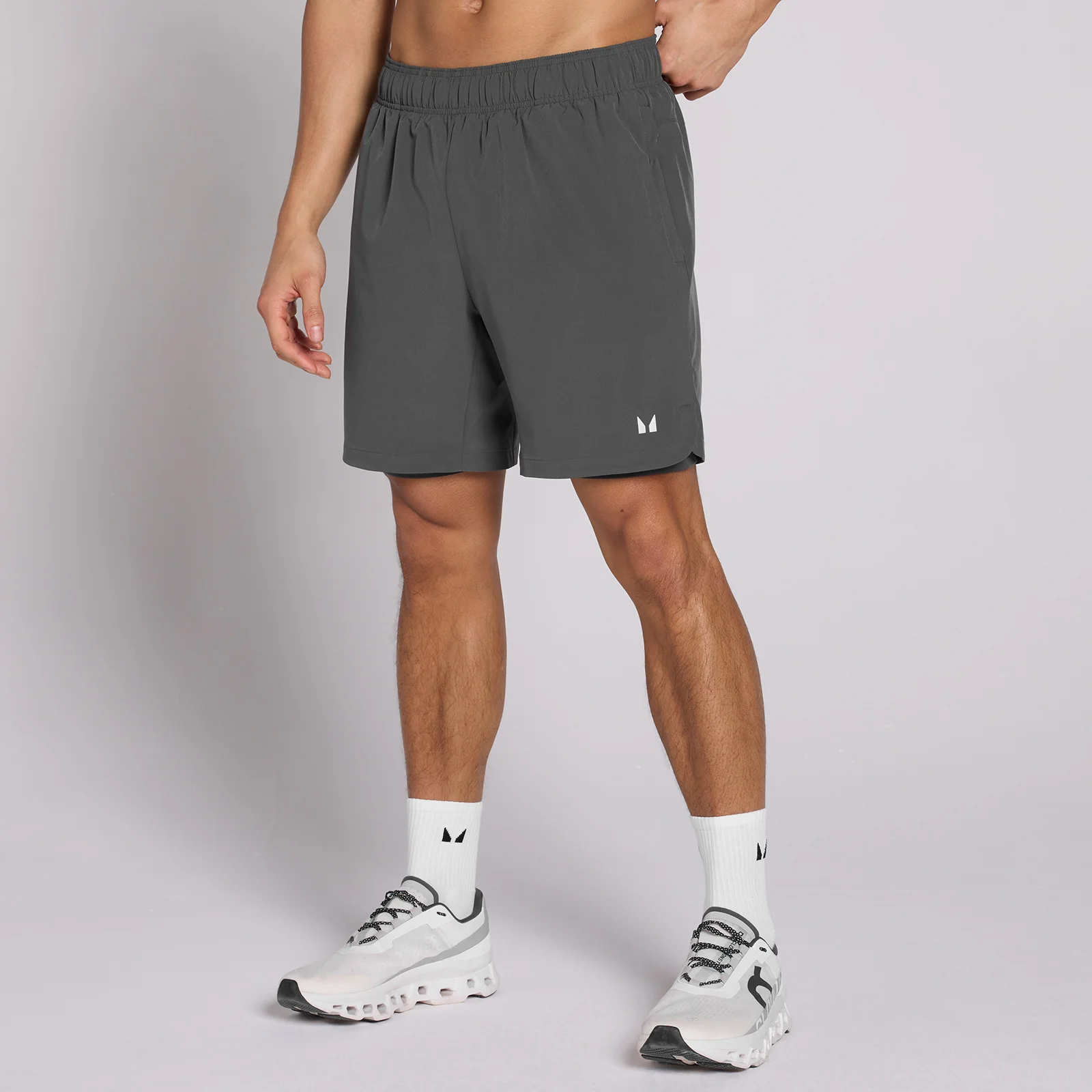 MP Men's 7" 2-in-1 Training Shorts - Dark Grey - L kép 1