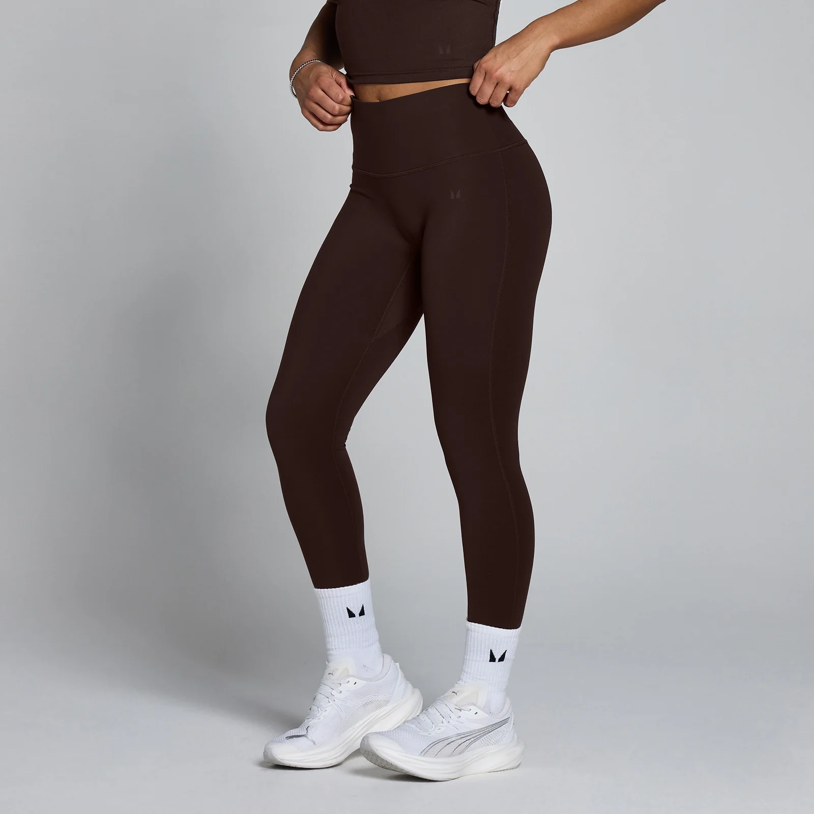 MP Női Tempo Magas Derekú Leggings - Kakaó - S kép 1