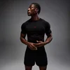 MP Férfi Hero Muscle Fit Seamless Póló - Matt fekete/Hero piros