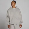Oversize 2 irányú cipzáras kapucnis pulóver - Chalk Grey