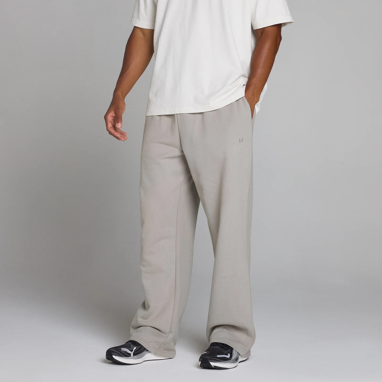 Oversize egyenes szárú melegítőnadrág - Chalk Grey - M kép 1