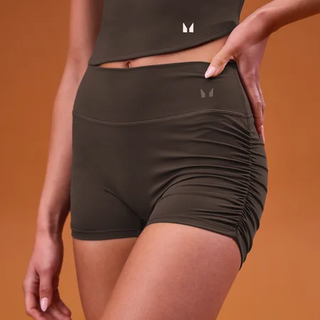MP Női Tempo Side Scrunch Booty Rövidnadrág - Kakaó