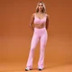 MP Női Tempo Ruched Front Flared Trapéz Leggings - Cosmo Pink