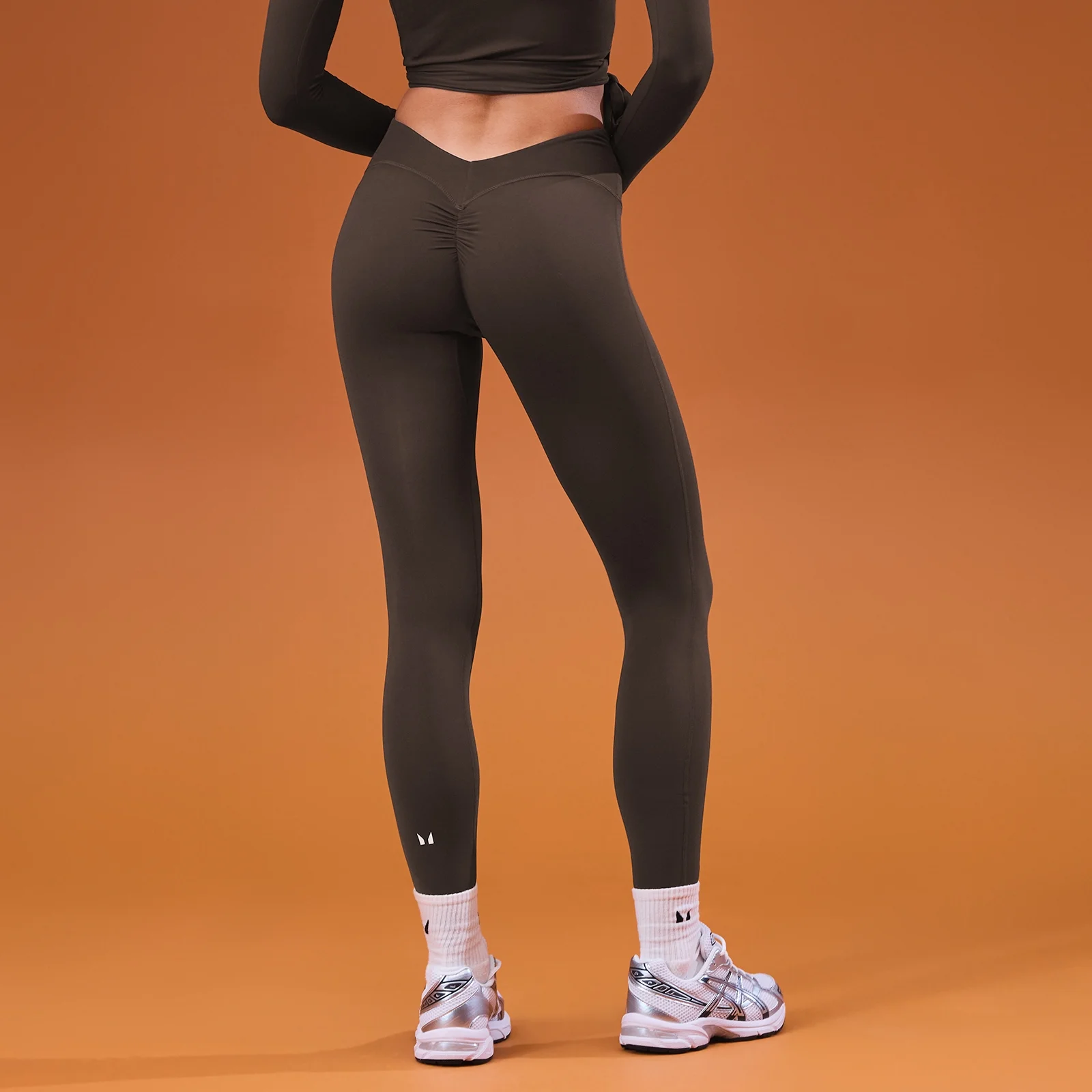 MP Női Tempo Dipped Waist Leggings - Kakaó - S kép 1