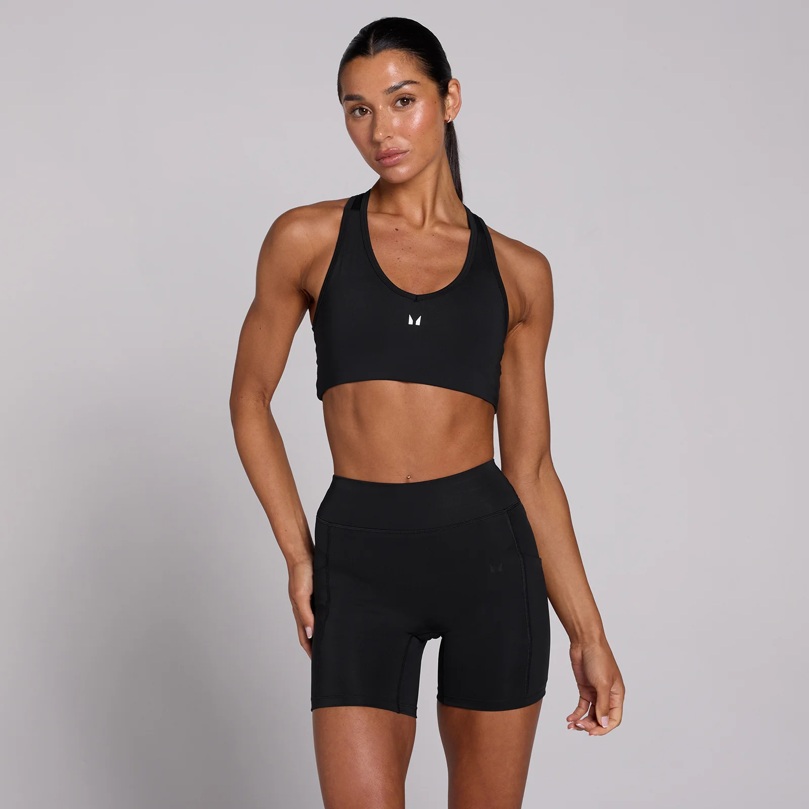MP Női Training Racerback Sportmelltartó - Fekete - XS kép 1