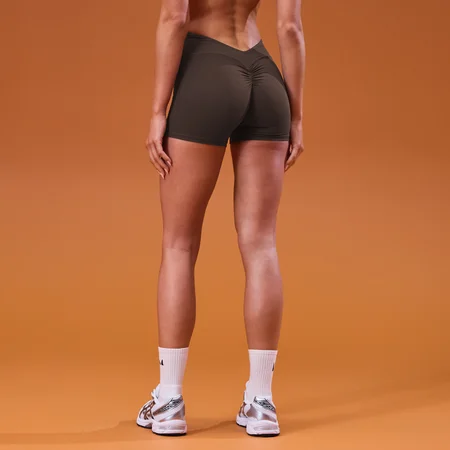 MP Női Tempo Dipped Waist Rövidnadrág - Kakaó