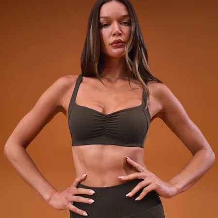 MP Női Tempo Scrunch Minimal Sportmelltartó - Kakaó