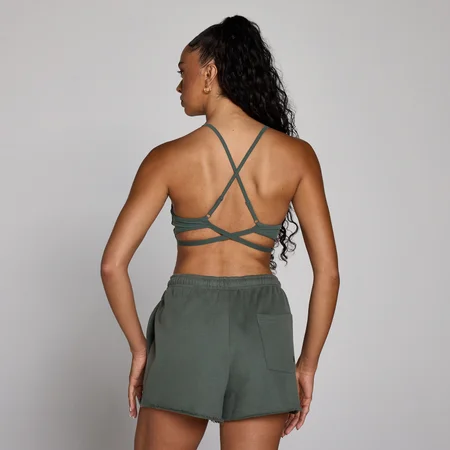 MP Női Tempo Adjustable Strappy Back Sportmelltartó - Felhőzöld